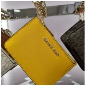 [S] MICHAEL KORS 35F7GTVU1L JET SET TRAVEL LEATHER SM TZ COINPOUCH W ID,JASMINE YELLOW, 192877267911 (SMK635)