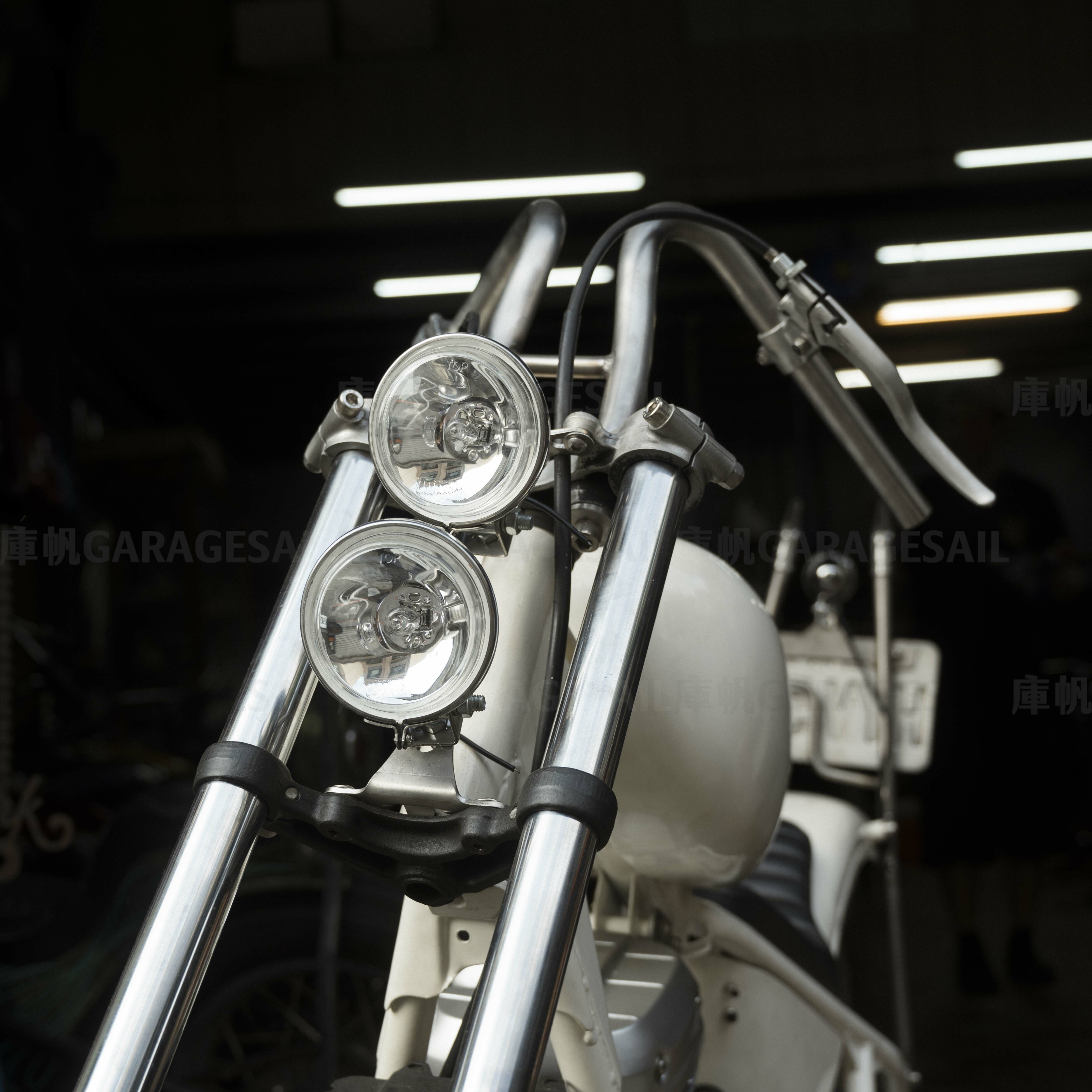 3吋圓 薄型 下鎖式 大燈 黑