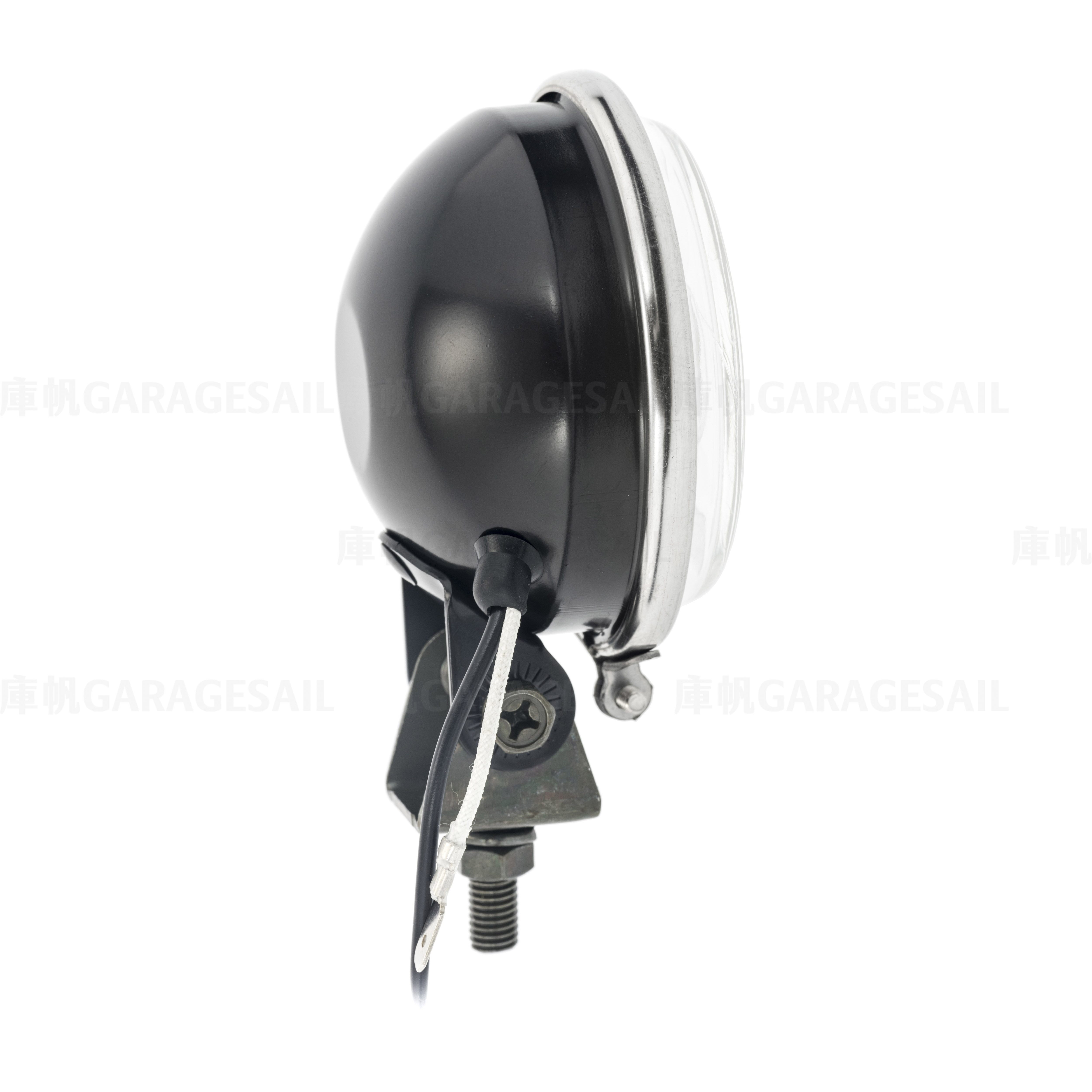 3吋圓 薄型 下鎖式 大燈 黑