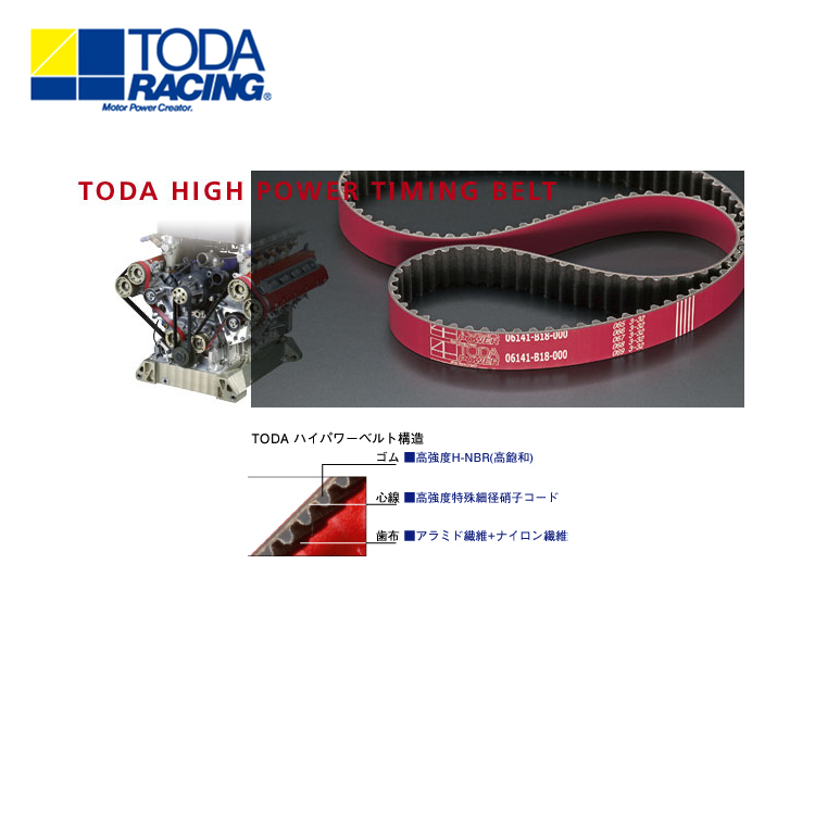 TODA RACING 強化正時皮帶 HONDA B16B B18C 引擎適用