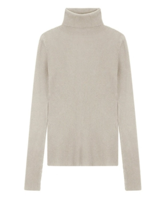 Retro lazy style turtleneck sweater