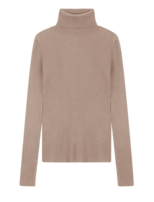 Retro lazy style turtleneck sweater