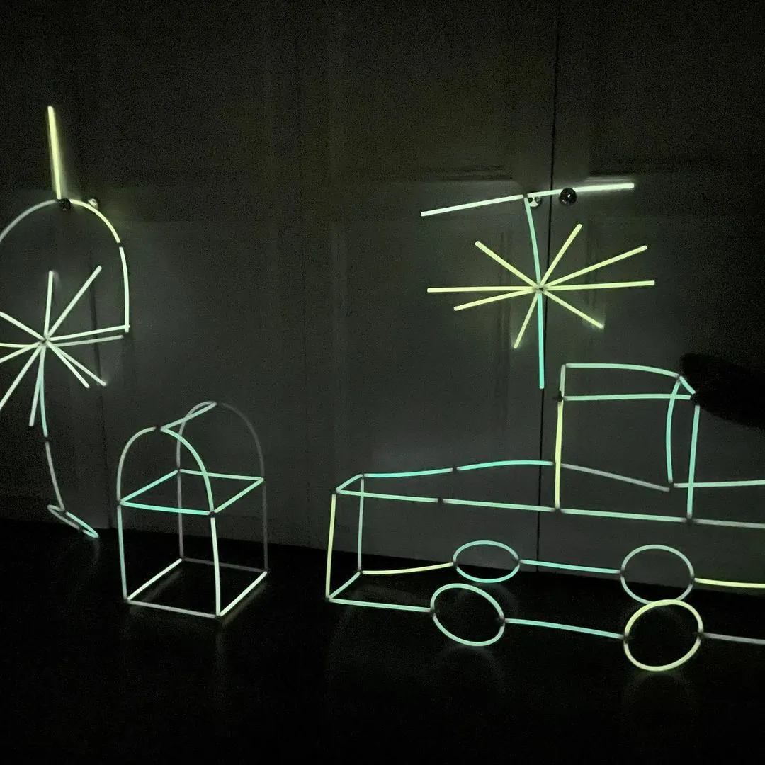 《 韓國 》 魔術軟管積木（夜光款／560入）