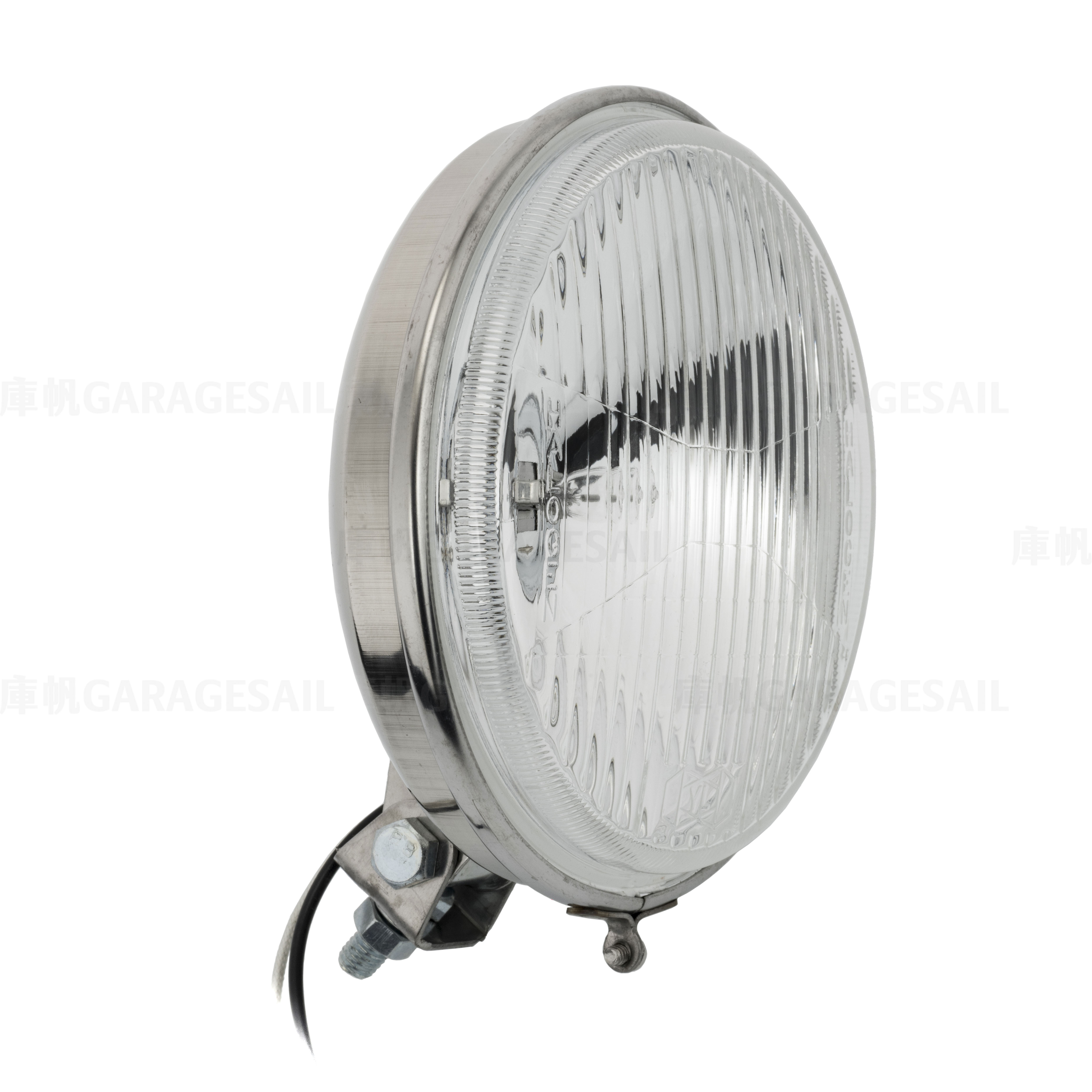 5.75吋圓 薄型 下鎖式 大燈 拋光銀