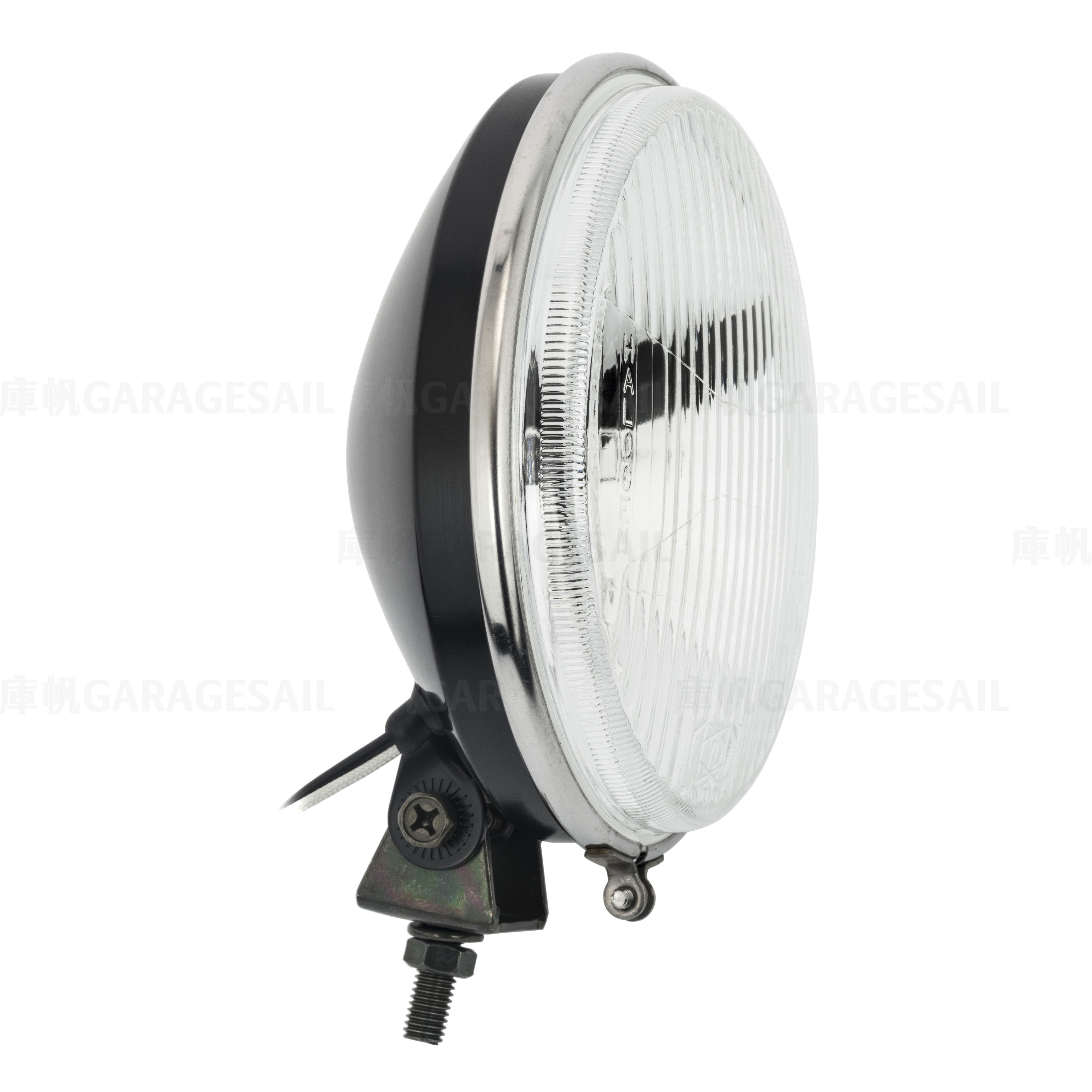 5.75吋圓 薄型 下鎖式 大燈 黑