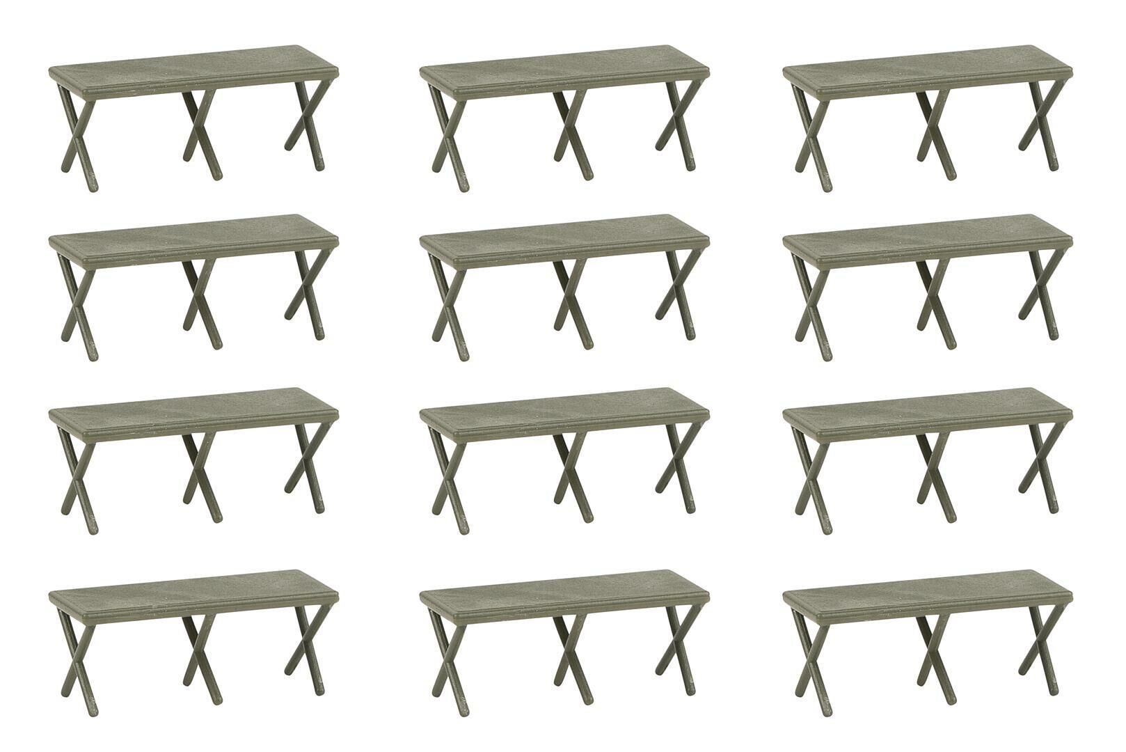 Faller 144071 HO規 12 Camp beds 軍營病床 套件