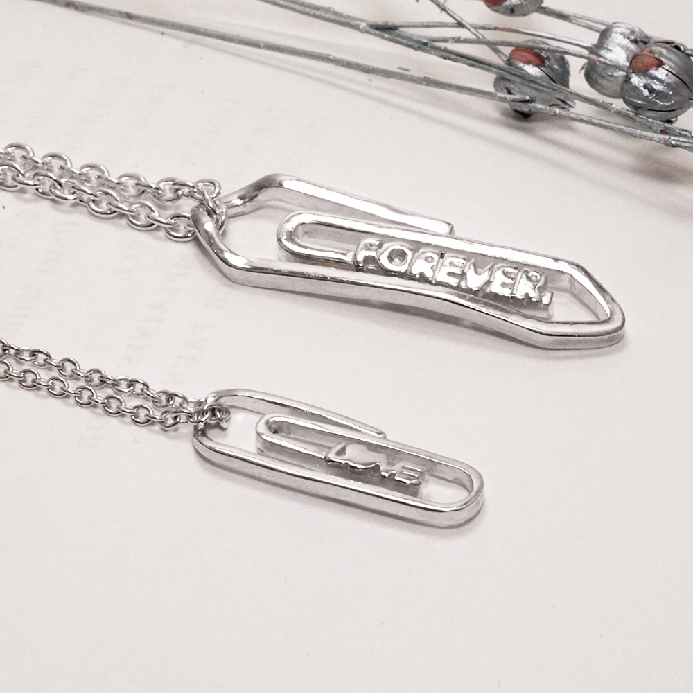 限量絕版設計 專屬註記 情侶對鍊 925純銀項鍊