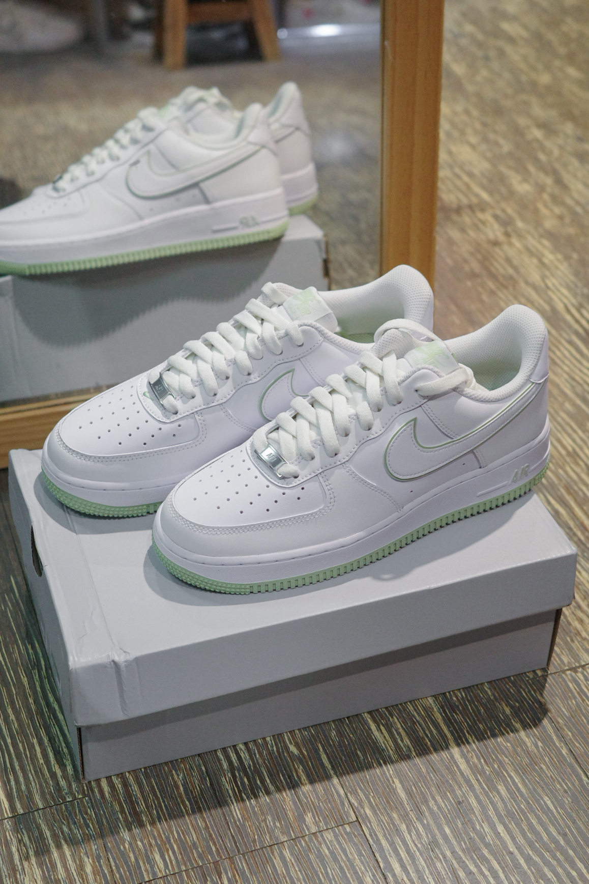 Nike Air Force 薄荷綠綠底綠勾綠邊(DV0788-105)