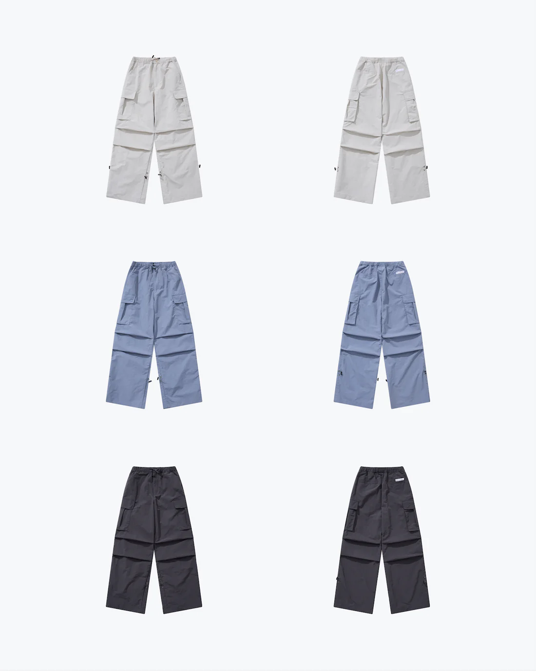 SENSE Wide Cut Parachute Cargo Pants