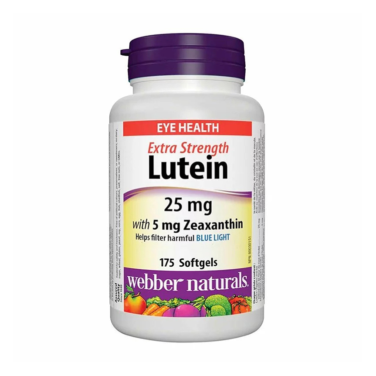 Webber Naturals Lutein 25mg with 5mg Zeaxanthing,175 Softgels
