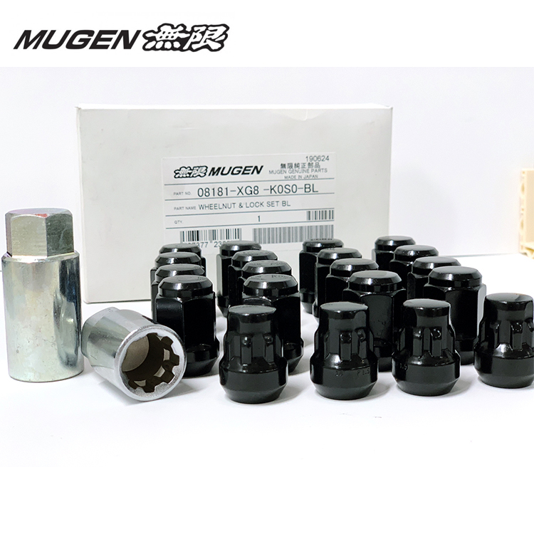 MUGEN Wheel Nut & Lock Set 08181-XG8-K0S0-BL