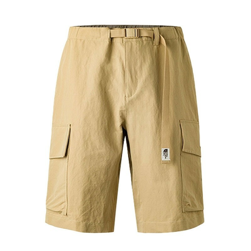 -(E2b05)-THE NORTH FACE CARGO SHORTS 多口袋 防潑水 工裝短褲-NF0A81SH 卡其(LK5)