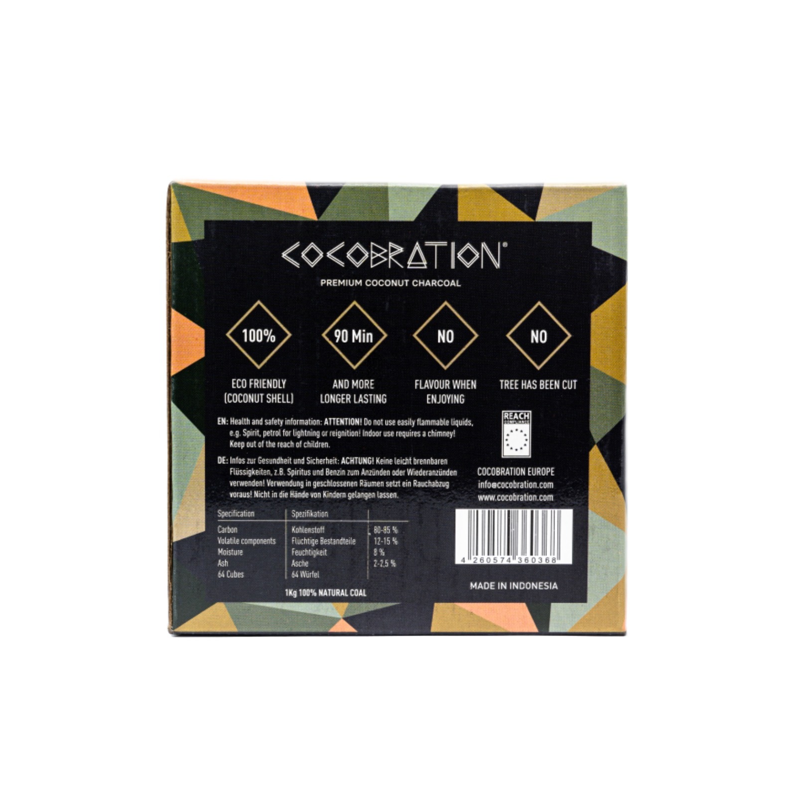 Cocobration Premium Charcoal 26mm