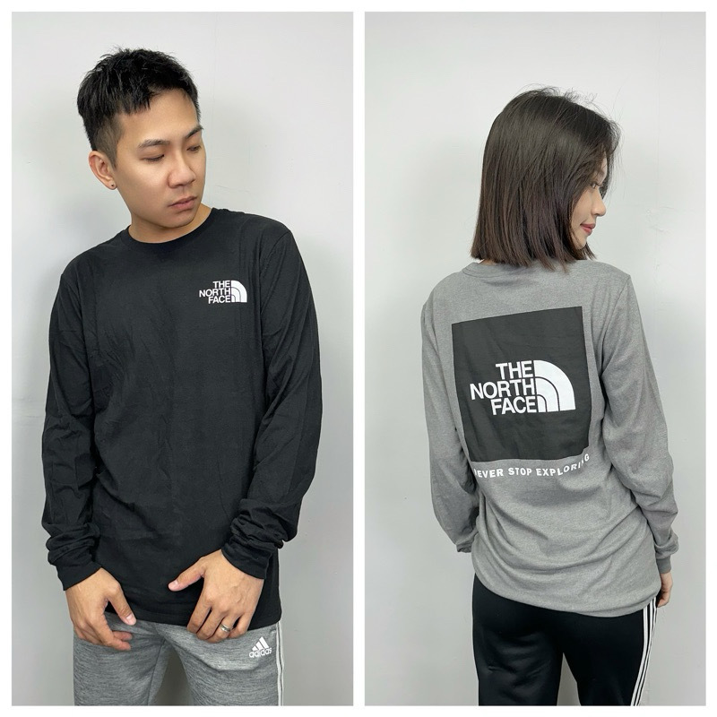 The North Face TNF 北臉 背後方塊大Logo 長袖上衣 薄長T
