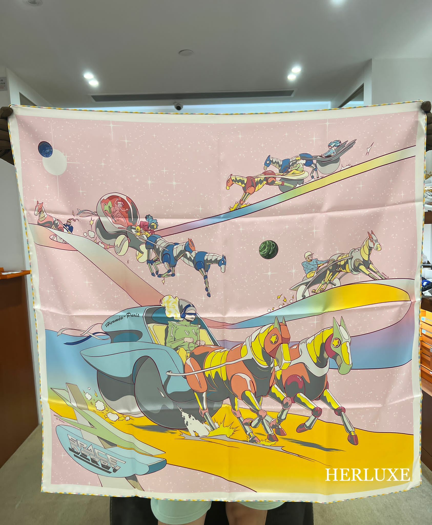 Scarf 100% soie 90 x 90cm