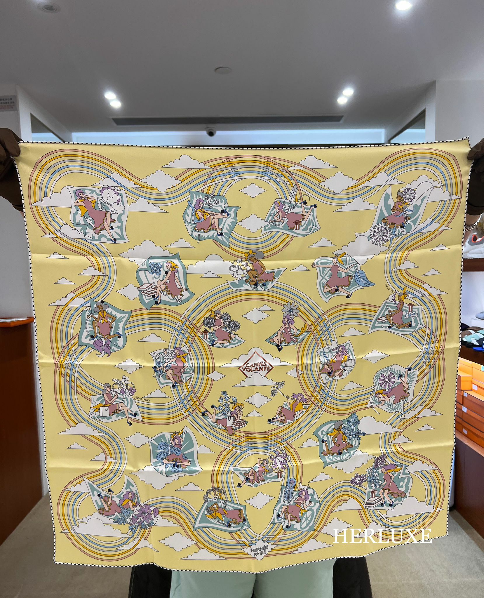 Scarf 100% soie 70 x 70cm