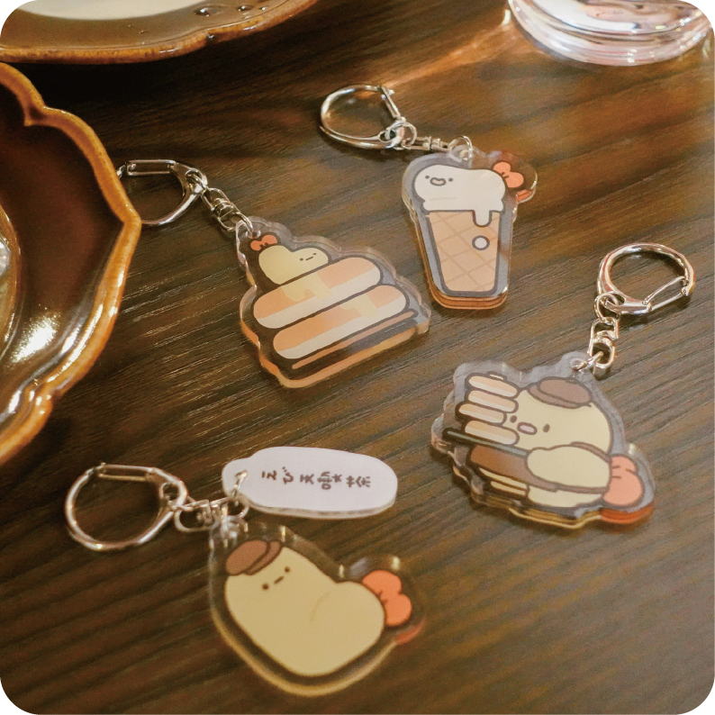 壓克力吊飾-喫茶系列（共四款）