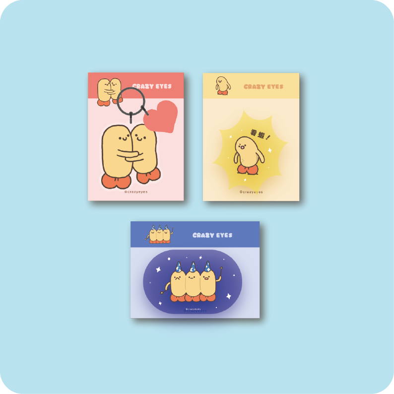 炸蝦透明壓克力吊飾（共三款）