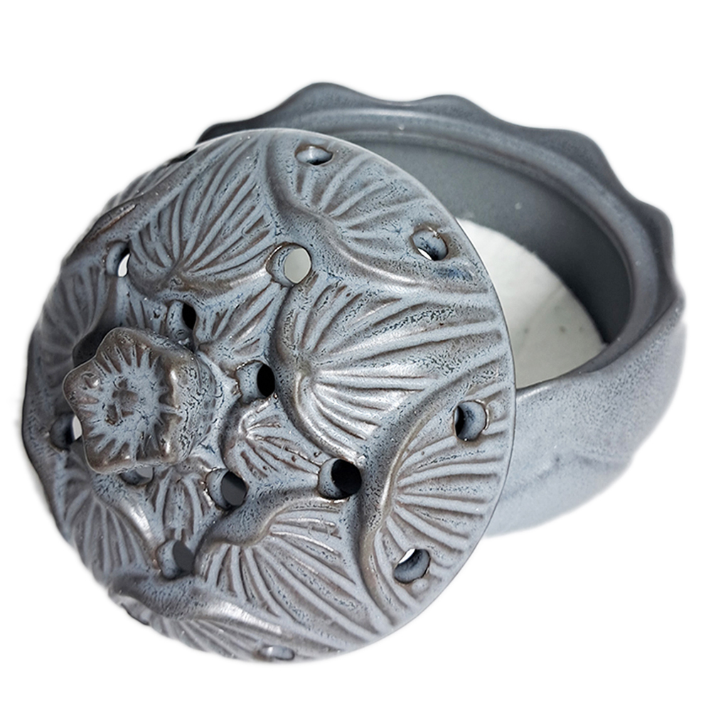 蓮花{陶瓷}淨香爐【十方】152481