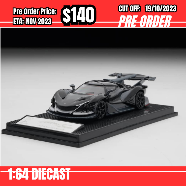 PO-$140 * SmallcarART * 1:64 Intensa Emozione IE Black [OD18/10] 