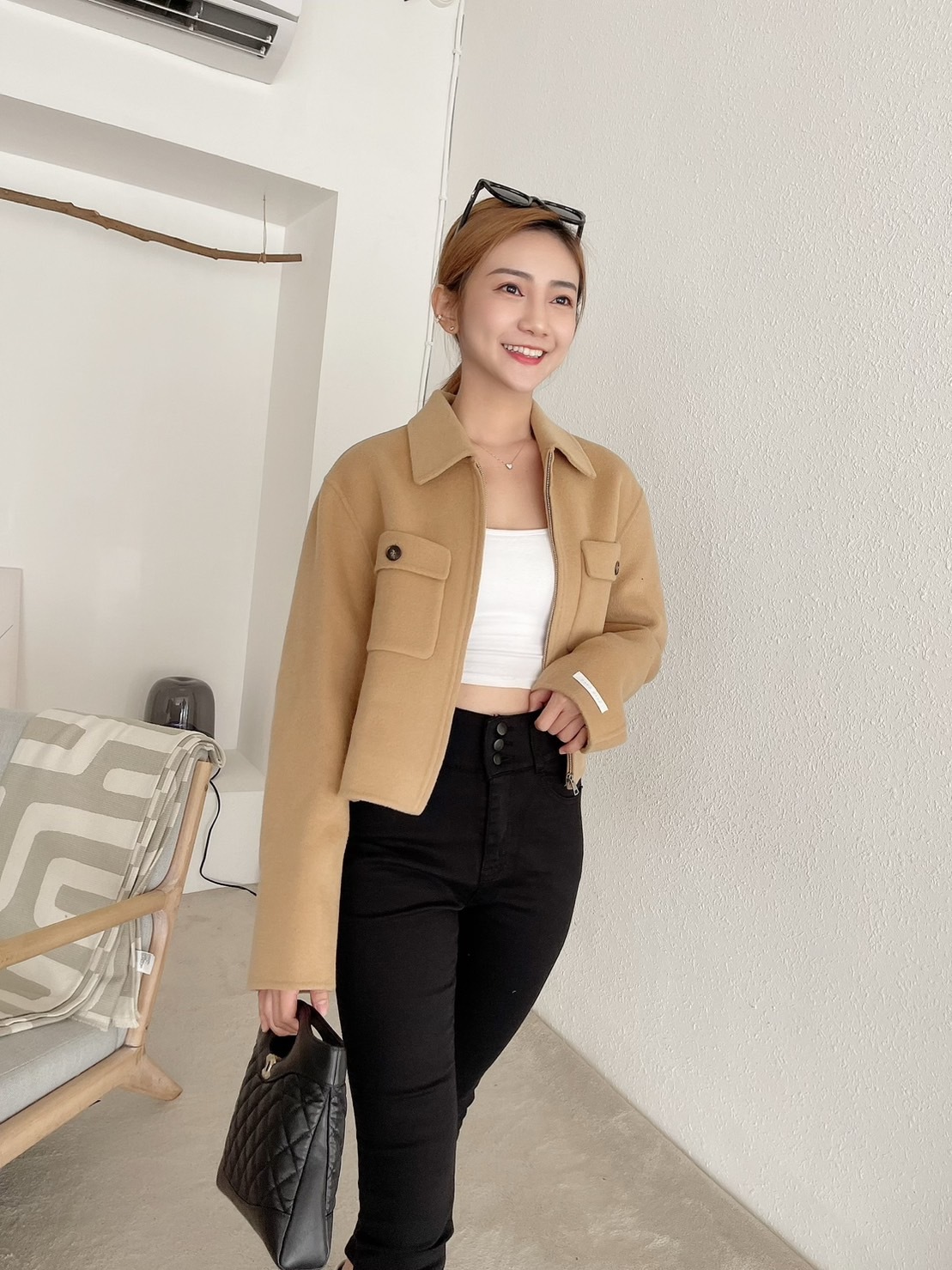 🍁10.18直播新品］💥此生必收ㄉ羊毛大衣］🇰🇷正韓超質感手工90%羊毛大衣外套（卡其駝/兩色）