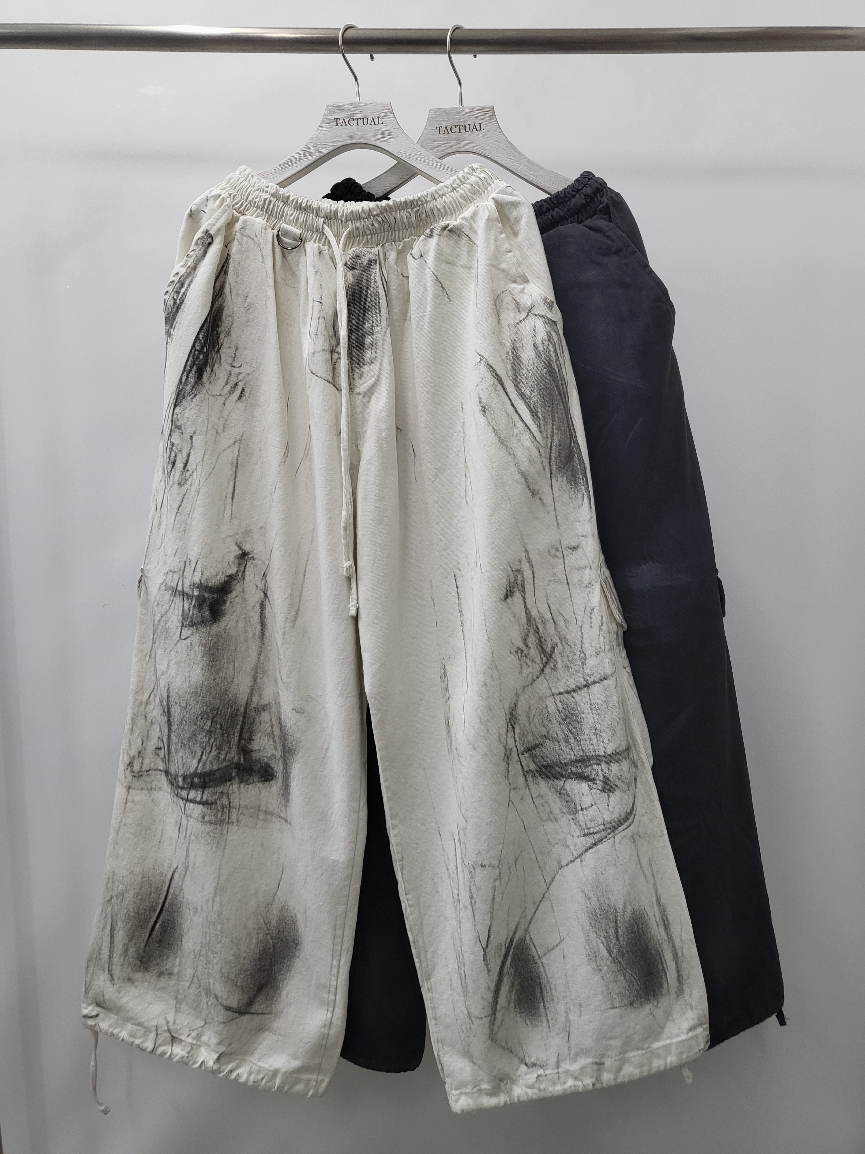 油漆工裝可束腳鬆身褲 P2618