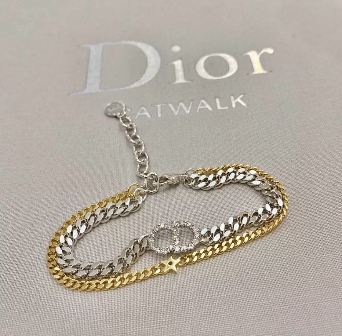 CD夢幻星空 金銀雙色雙層翻玩手鍊