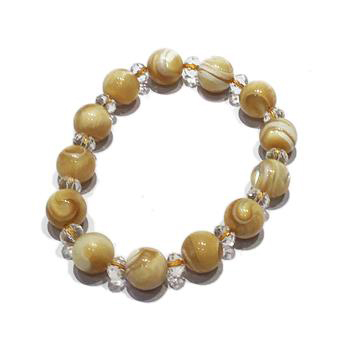 水晶+太極硨磲手珠10mm【十方】150622