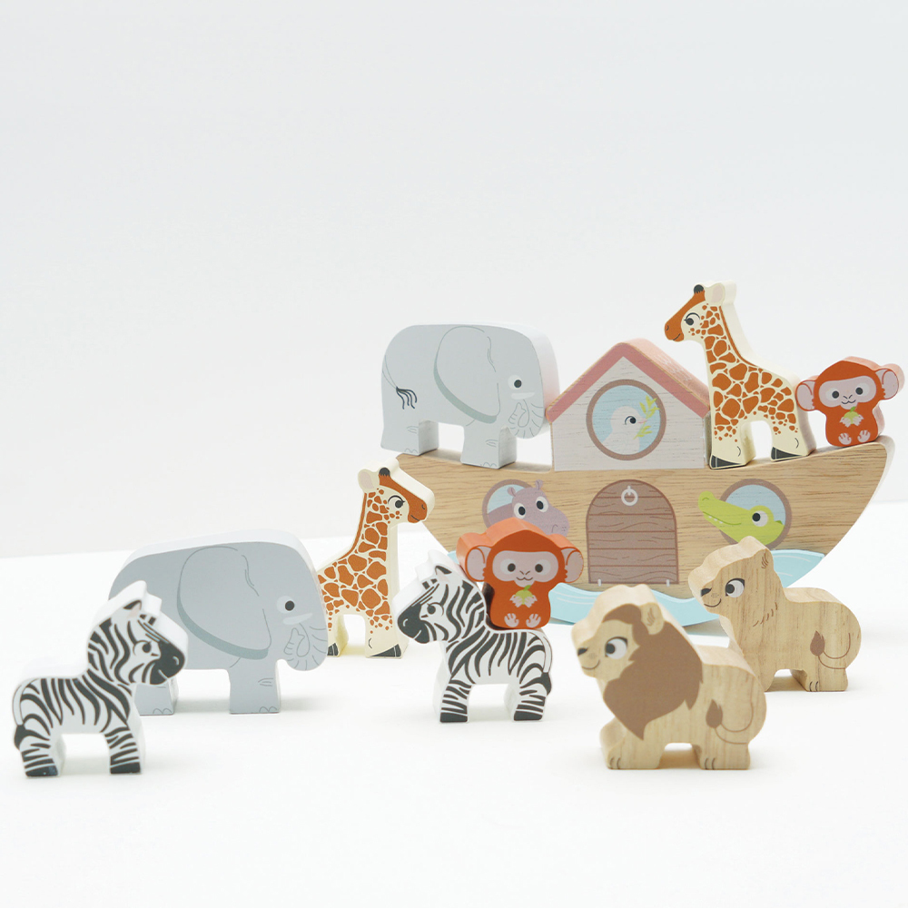 【英國 Le Toy Van】諾亞方舟動物平衡啟蒙玩具