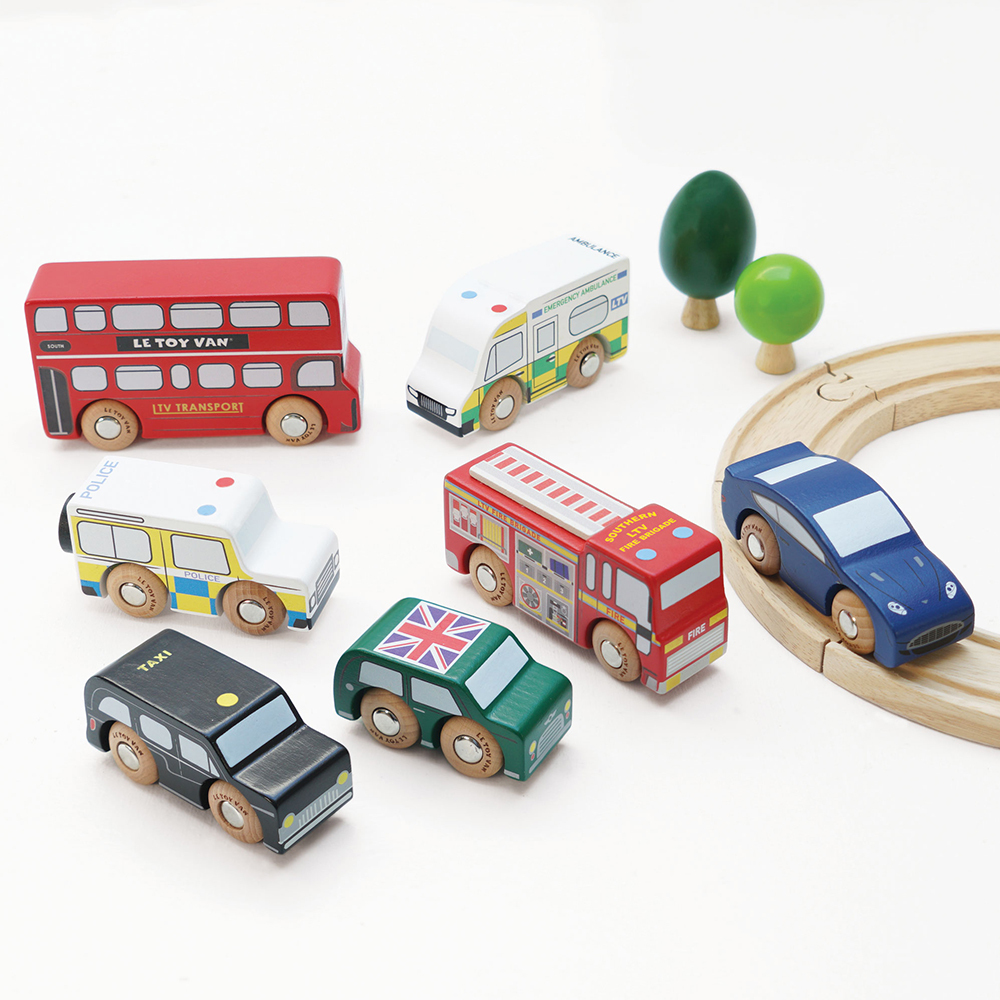 【英國 Le Toy Van】倫敦交通工具車車玩具組