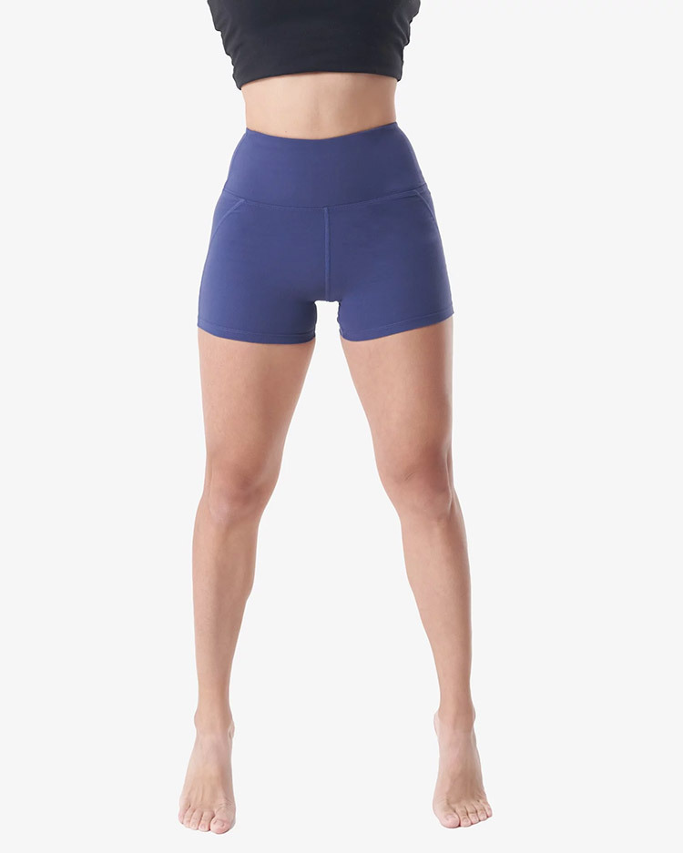 托瑪斯經典高腰短褲（愛琴海藍）