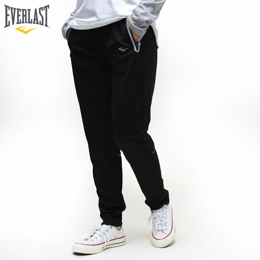 EVERLAST 長褲 黑色 針織 休閒 運動長褲 女 4952120220