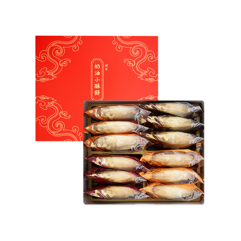 過年禮盒推薦：裕珍馨奶油小酥餅綜合 12 入