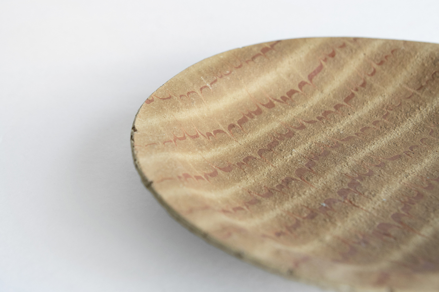 十場天伸-5寸皿-漆