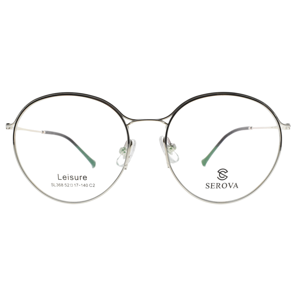 【SEROVA】SL368 (四色) 韓風率性圓框光學眼鏡