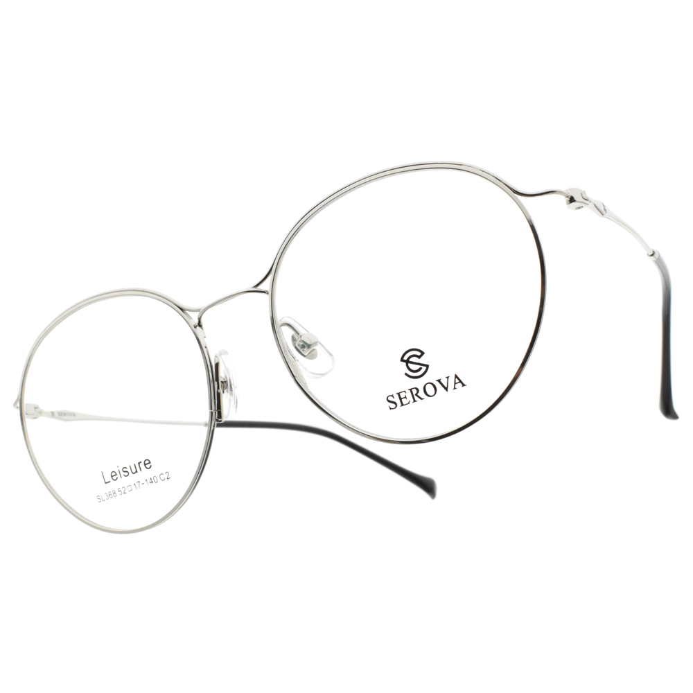 【SEROVA】SL368 (四色) 韓風率性圓框光學眼鏡