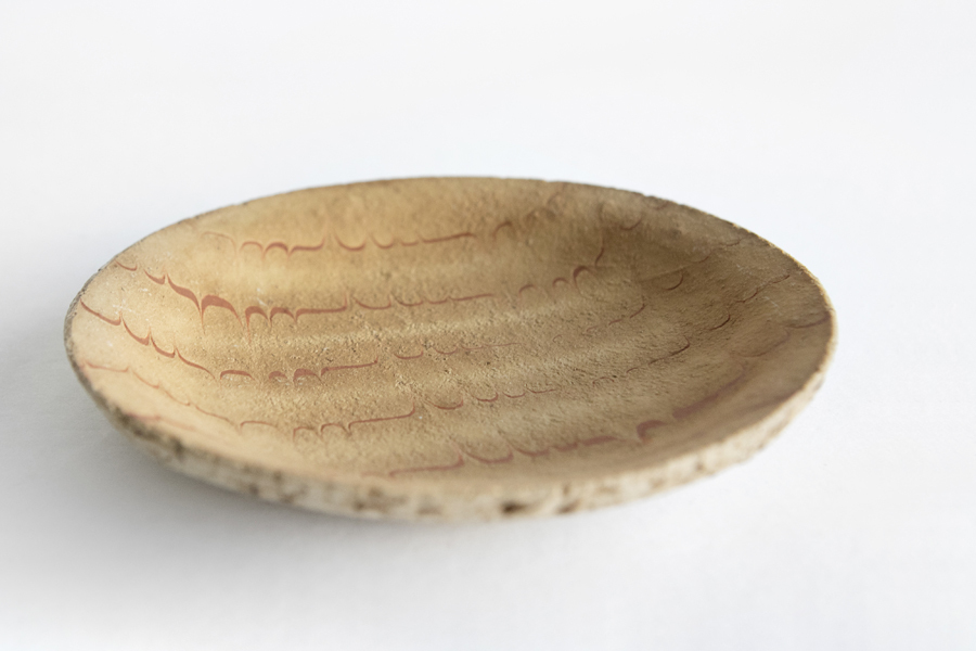 十場天伸-豆皿-漆