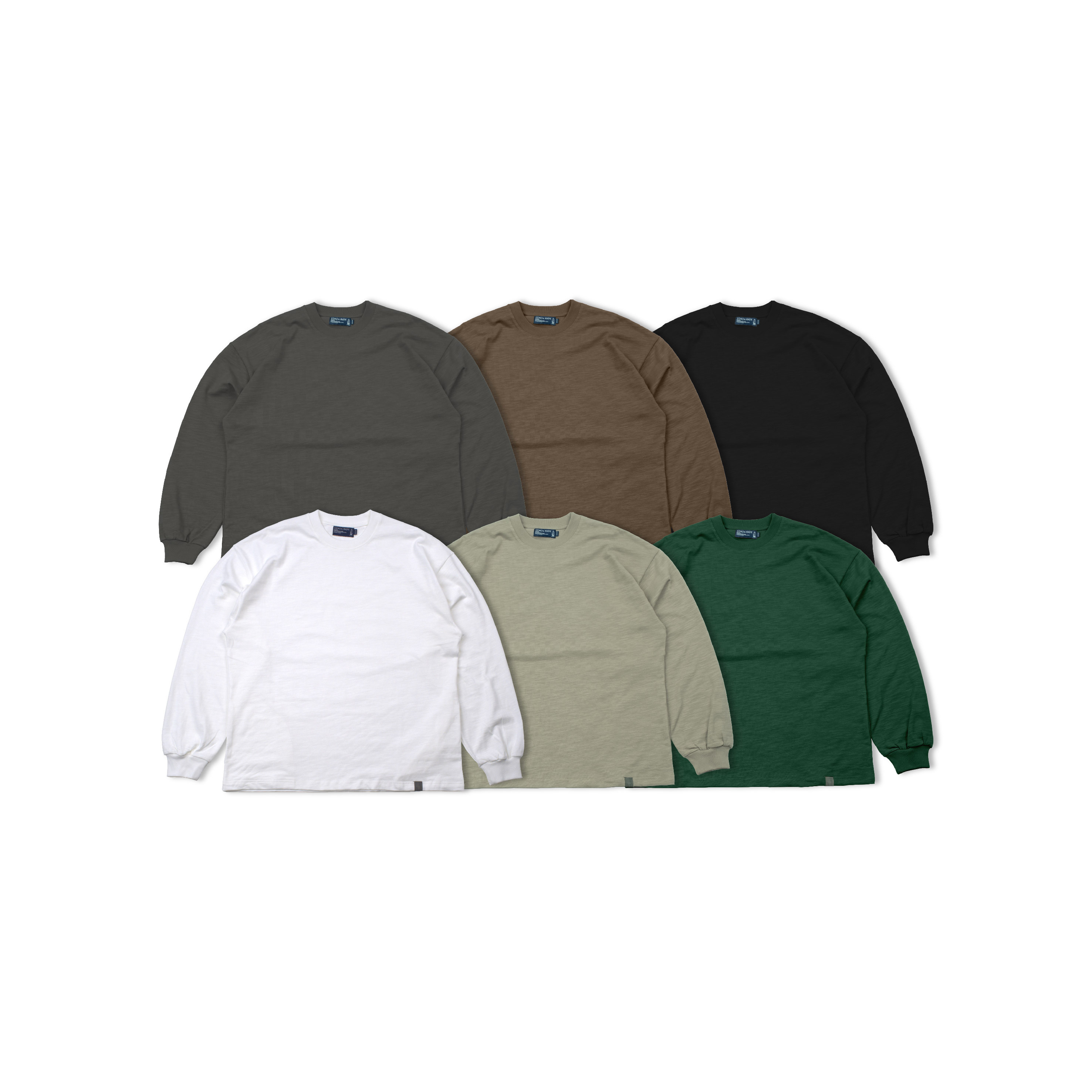 SIMON MADE TL-2316 定番 330G 重磅 竹節棉 薄長袖