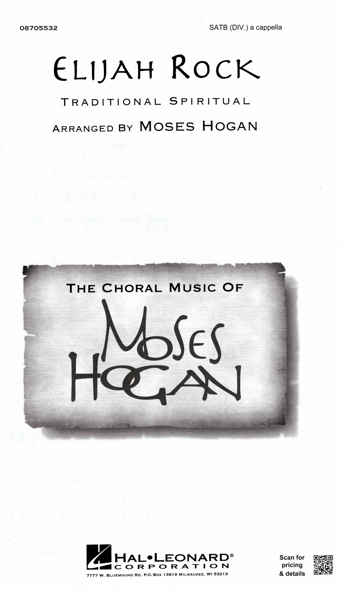 【混聲四部】《Elijah Rock》