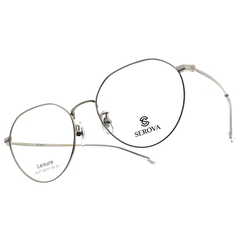 【SEROVA】SL377 (兩色) 韓系橢圓框光學眼鏡