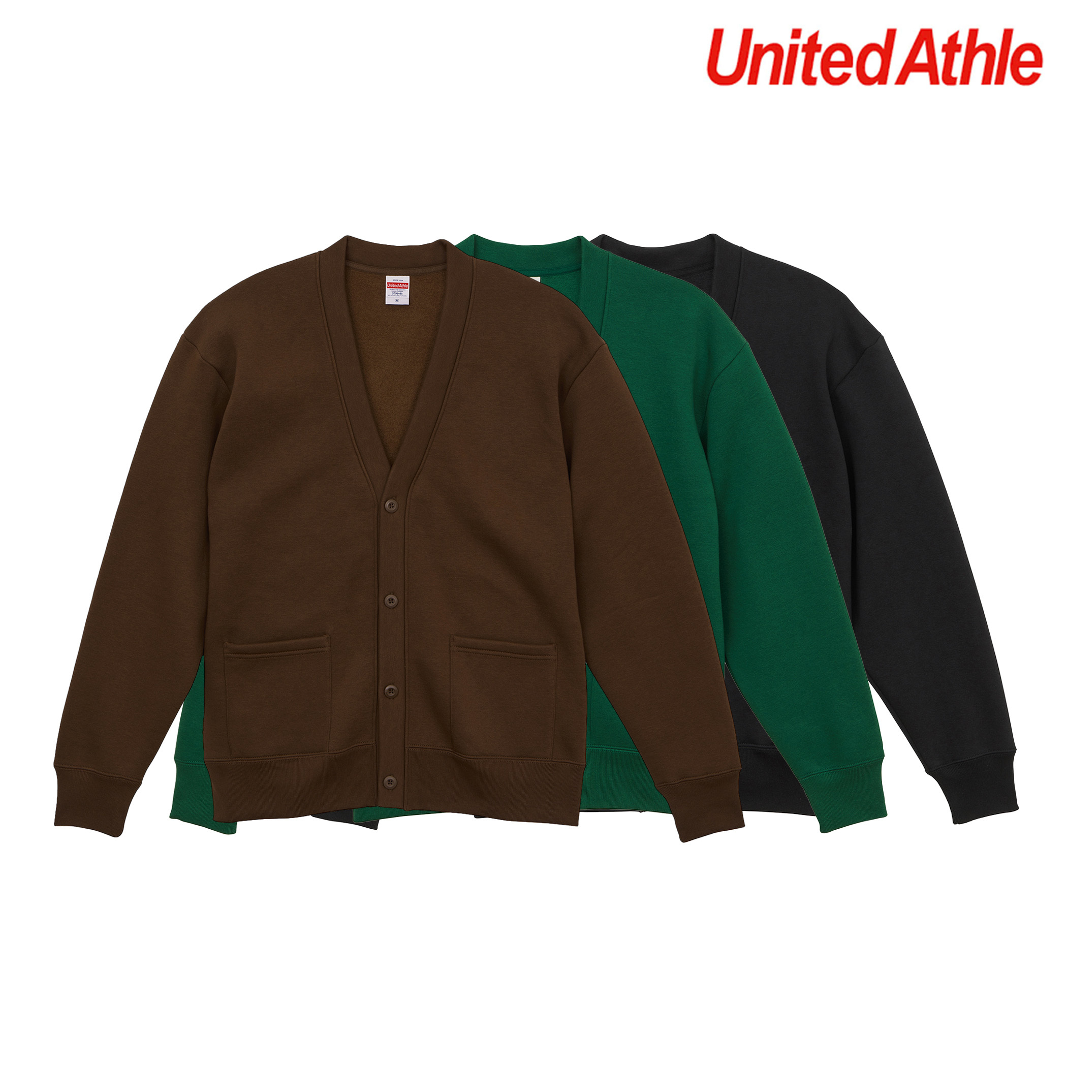 日本授權 United Athle 5790-01 10.0oz. T/C 寬鬆開襟外套（內刷毛）