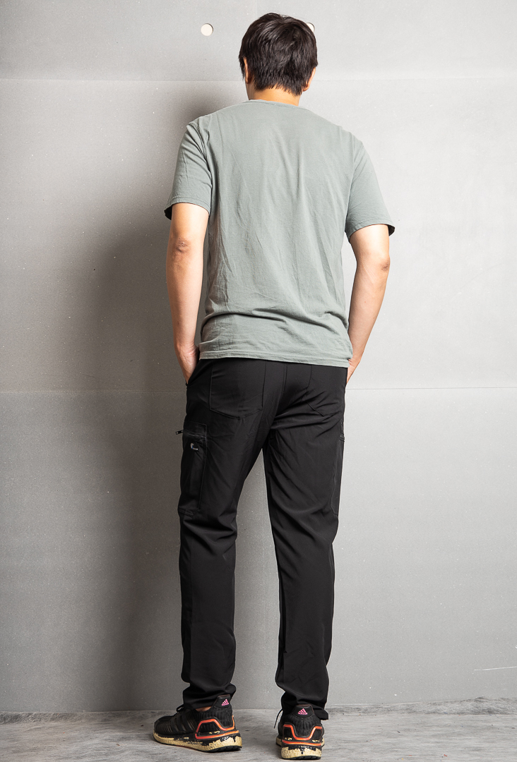 癸海GUIHAI│高彈性休閒工作褲│碳黑│