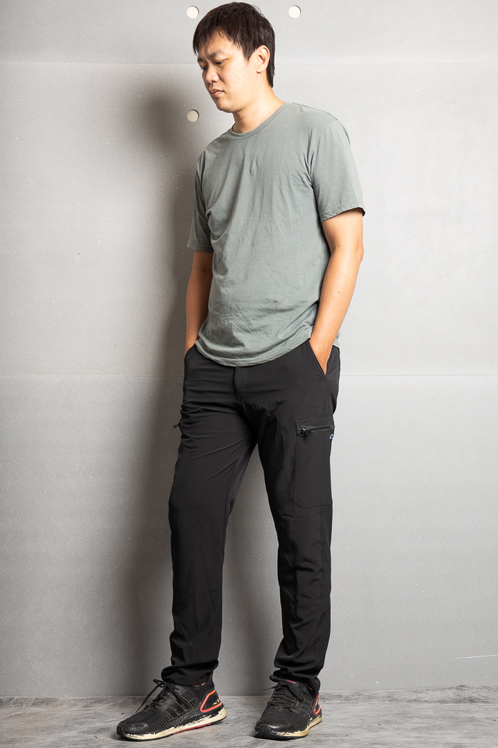 癸海GUIHAI│高彈性休閒工作褲│碳黑│