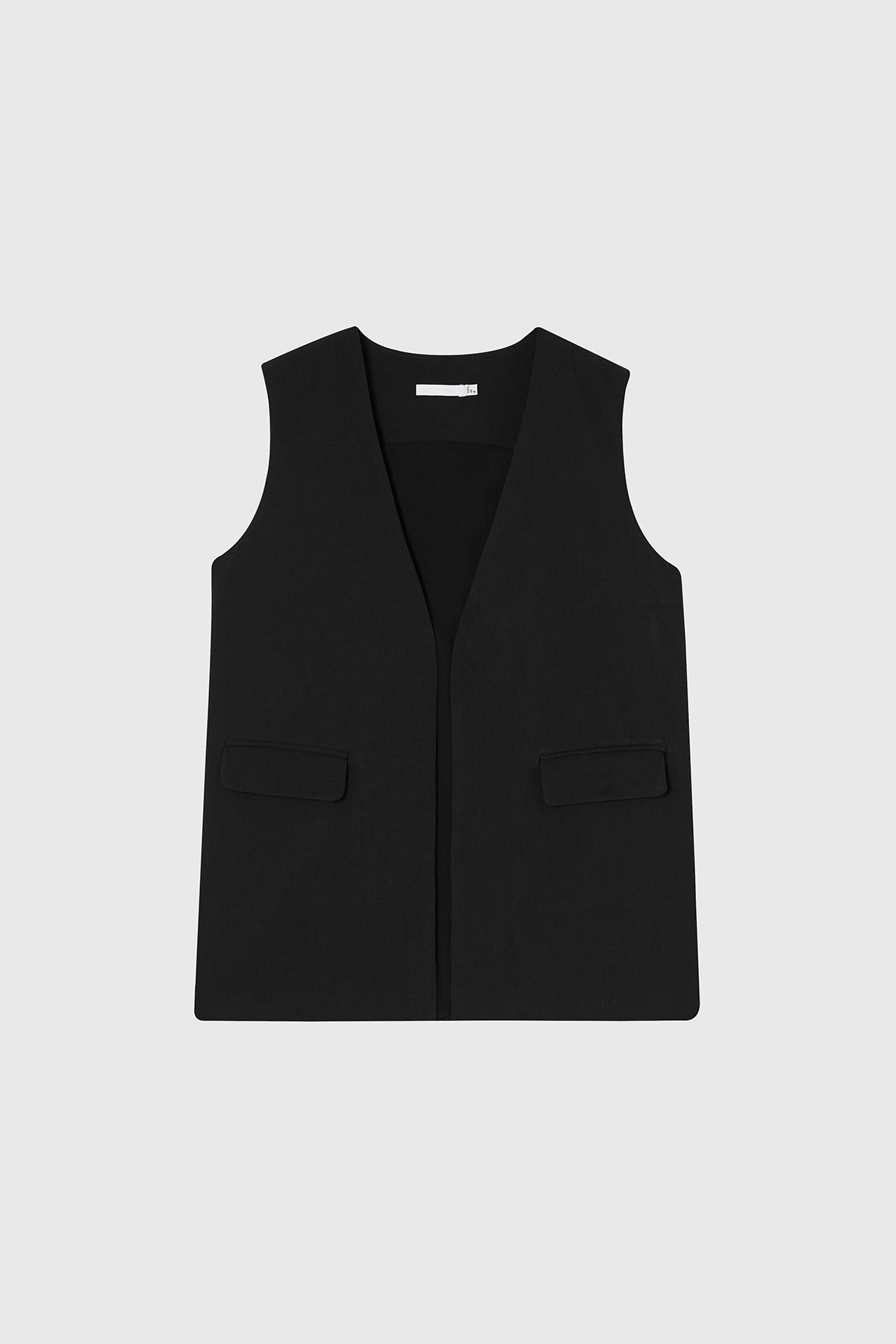 VOY 輕量長版背心 女（黑）