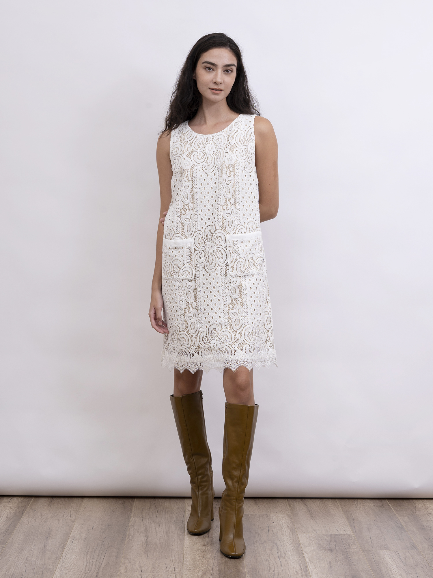 mi-tu 蕾絲背心連身裙