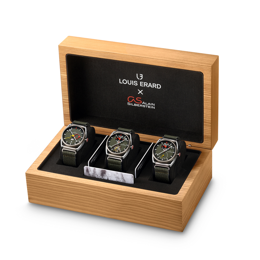 Noirmont X Collection 聯名款系列｜Le Triptyque Louis Erard x Alain Silberstein Khaki-三部曲套組