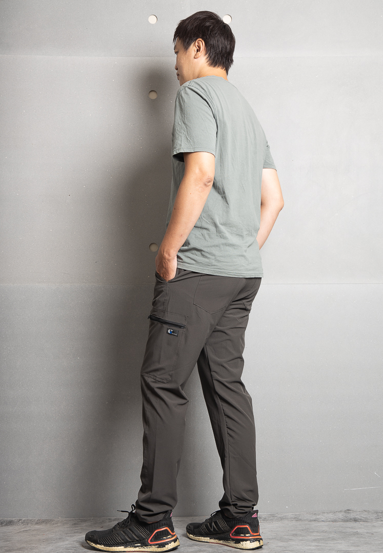 癸海GUIHAI│高彈性休閒工作褲│鈦灰│