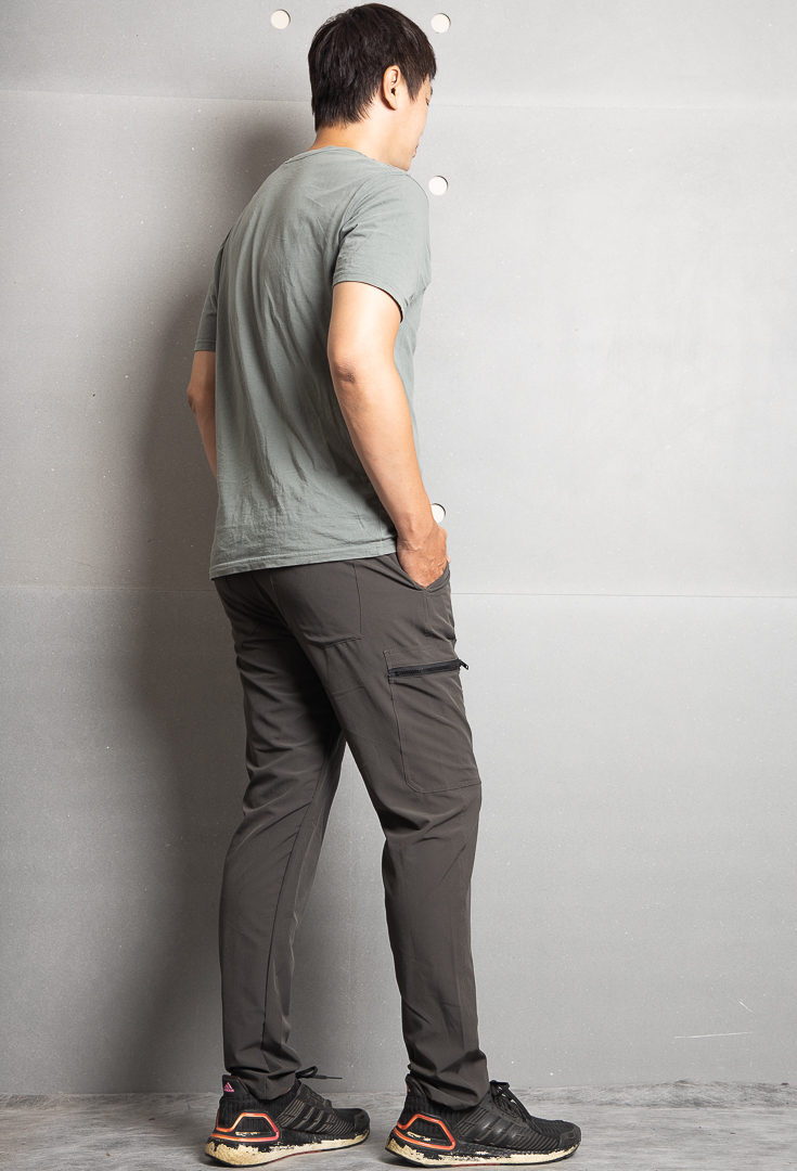 癸海GUIHAI│高彈性休閒工作褲│鈦灰│