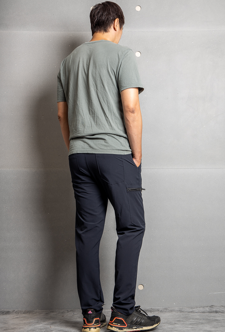 癸海GUIHAI│高彈性休閒工作褲│普魯士藍│