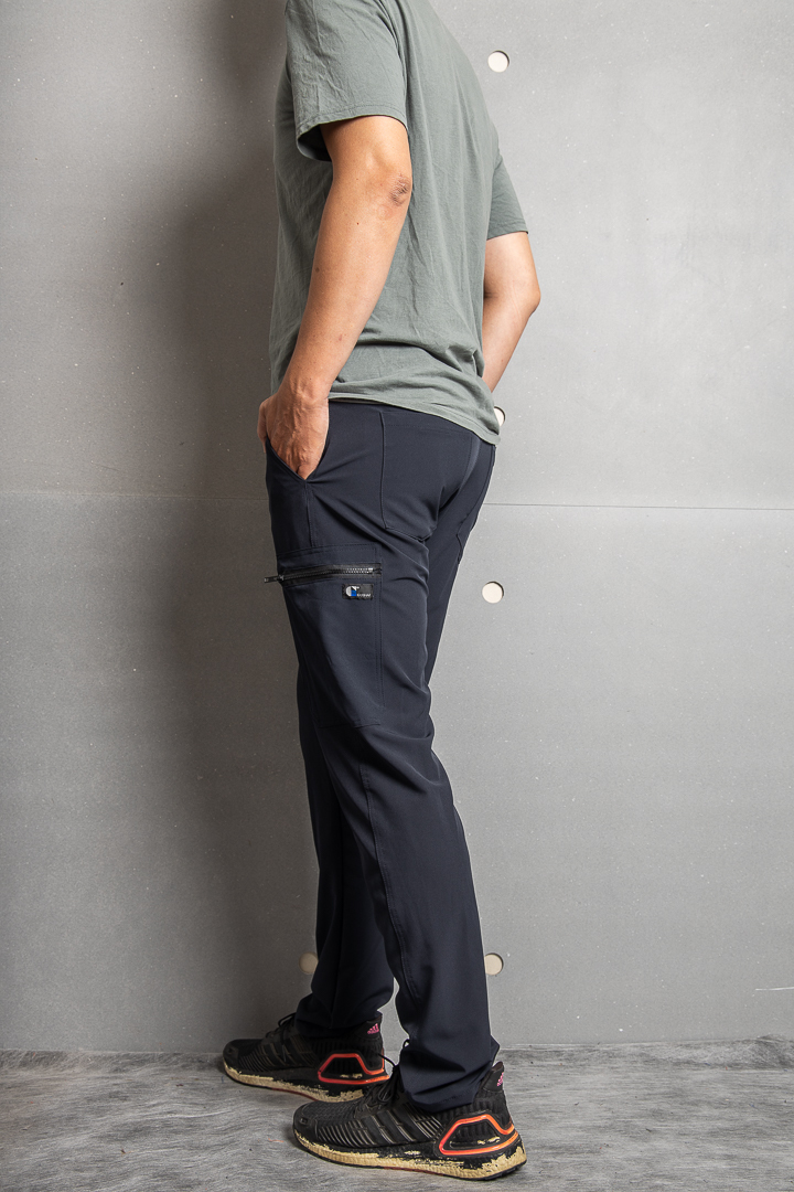 癸海GUIHAI│高彈性休閒工作褲│普魯士藍│